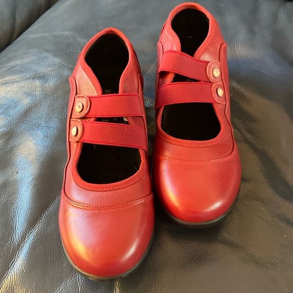kaluqi red leather dance shoes - Picture 1 of 7